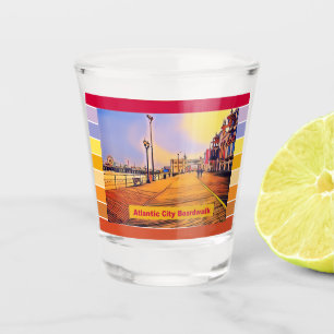 Verre A Shot Planche de la plage Pop Art