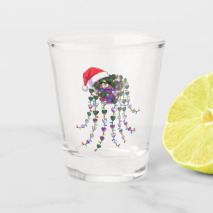 Verre A Shot Plante tropicale festive en pot portant un chapeau