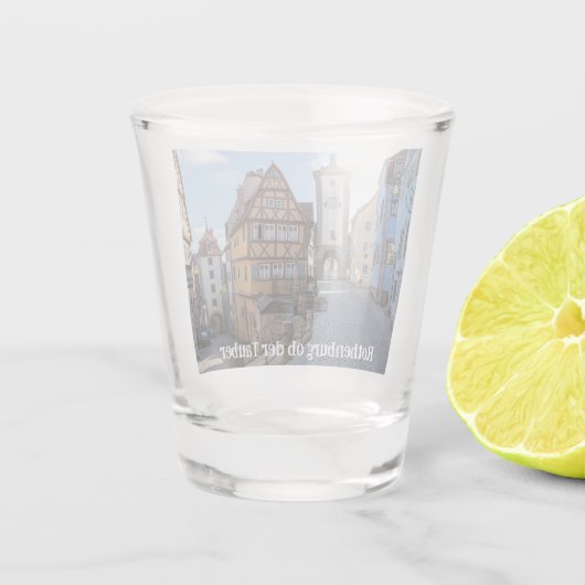 Verre A Shot Plönlein à Rothenburg ob der Tauber, Allemagne (Dos)