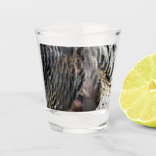 Verre A Shot Plumes de Dindon Sauvage I Design Abstrait de la N