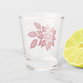 Verre A Shot Poinsettia rouge (Dos)