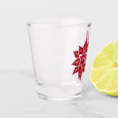 Verre A Shot Poinsettia rouge (Gauche)
