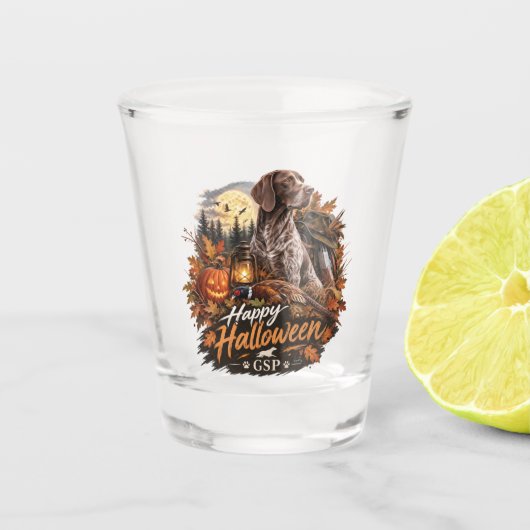 Verre A Shot Pointer allemand Halloween (Devant)