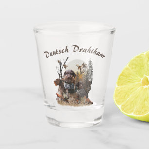 Verre A Shot Pointeur À poils durs allemand