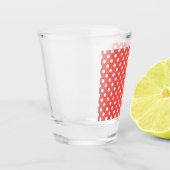 Verre A Shot Pois rouges et blancs (Gauche)