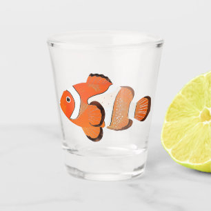 Verre A Shot Poisson clown mignon