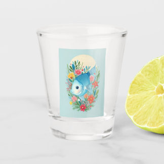 Verre A Shot Poisson mignon