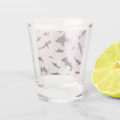 Verre A Shot Poisson rose sur galaxie dégradée Espace (Dos)