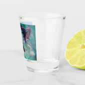 Verre A Shot Poissons - Deux sirènes nageant en boucle (Droite)