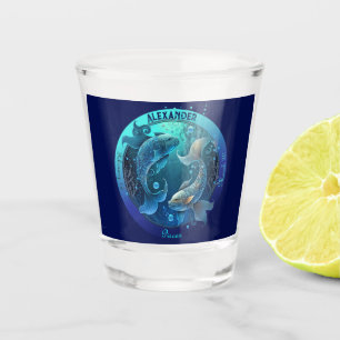Verre A Shot Poissons Zodiaque Personnalisable