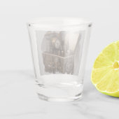 Verre A Shot Poitrine au trésor avec engrenages (Dos)