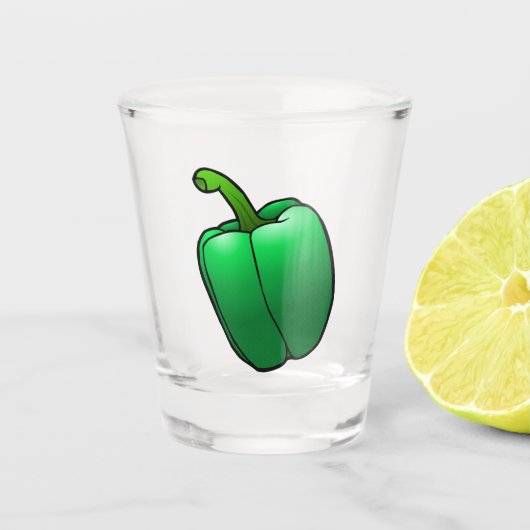 Verre A Shot Poivron Vert (Devant)