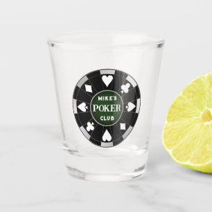 Verre A Shot Poker Club Chip Shot Verre Drinkware
