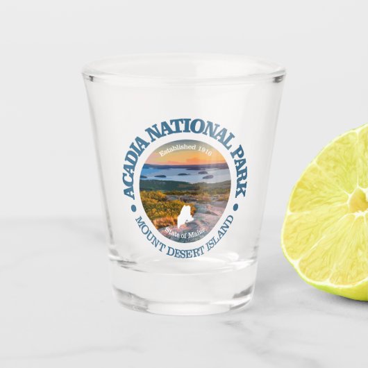 Verre A Shot Pôle Nord Acadien (Cadillac Mtn) (Devant)