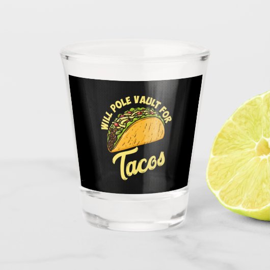 Verre A Shot Pole Vault pour Tacos (Devant)