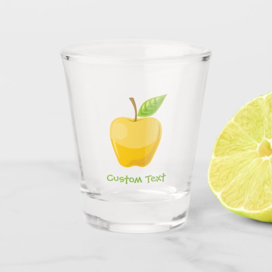 Verre A Shot Pomme jaune (Devant)