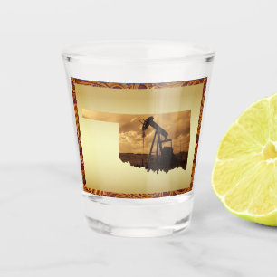 Verre A Shot Pompe de puits d'huile Oklahoma