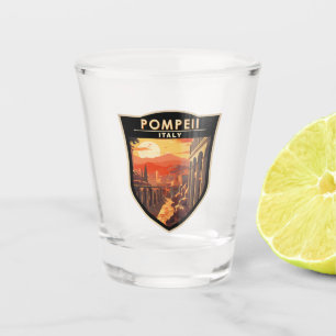 Verre A Shot Pompeii Campanie Italie Travel Art Vintage