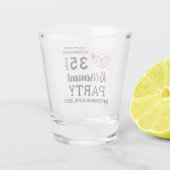 Verre A Shot Pompier retraite Maltais Croix personnalisée (Dos)