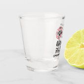 Verre A Shot Pompier retraite Maltais Croix personnalisée (Gauche)