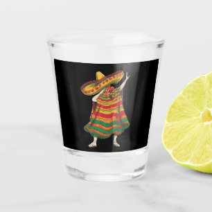 Verre A Shot Poncho Mexicain Dabbing Cinco De Mayo Fête Party