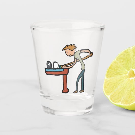 Verre A Shot Pool de huit balles (Devant)
