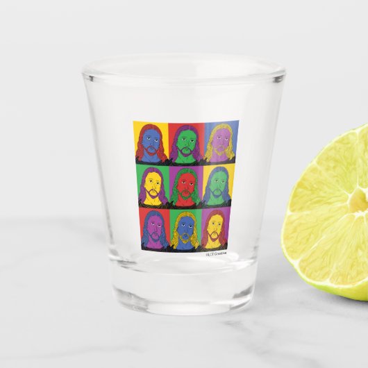 Verre A Shot Pop Art Jesus (Devant)