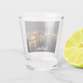 Verre A Shot Port de Malte illuminé la nuit (Dos)