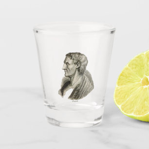 Verre A Shot Portrait de l'ancien philosophe grec Aristote