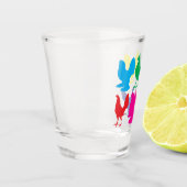 Verre A Shot Poules colorées (Gauche)