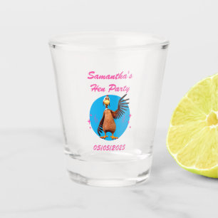 Verre A Shot Poules Drôles Soirée de Poulet de Nuit Humour