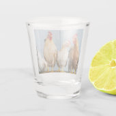 Verre A Shot Poules et poules (Dos)