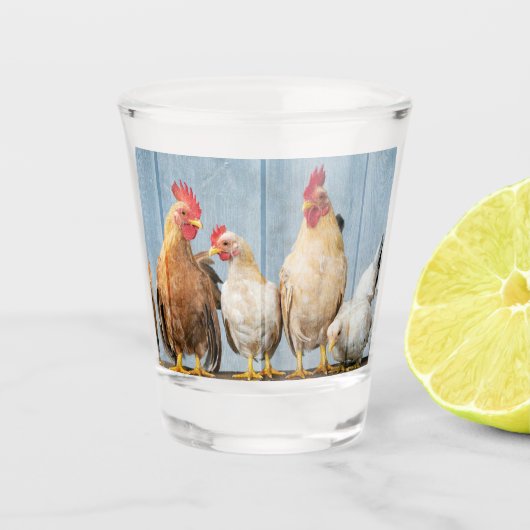 Verre A Shot Poules et poules (Devant)