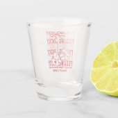 Verre à shot pour enterrement de vie de jeune fill (Dos)