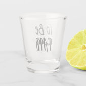 Verre A Shot Pour être juste, lettre Kenny (Dos)