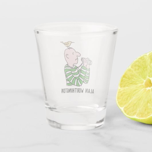 Verre A Shot Pour le Birdwatcher ou l'ornithologue. (Dos)