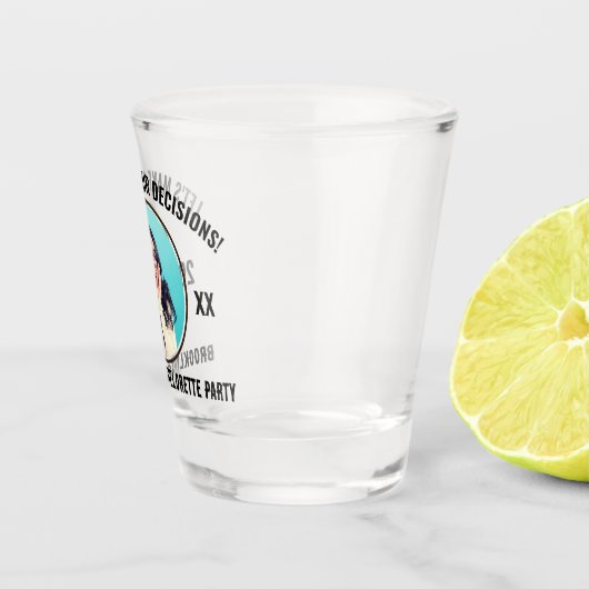 Verre A Shot Pour prendre des décisions Bachelorette Party (Droite)
