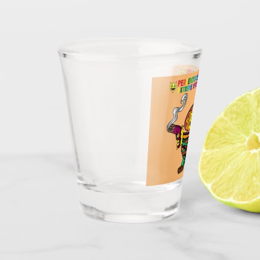 Verre A Shot Pourcentage mexicain (Gauche)