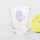 Verre A Shot Pourpre | Logo et texte (Dos)