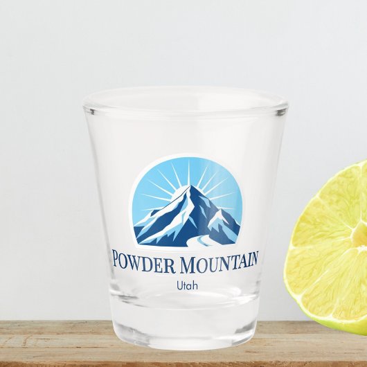 Verre A Shot  Powder Mountain utah Shot glass