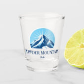 Verre A Shot  Powder Mountain utah Shot glass (Devant)