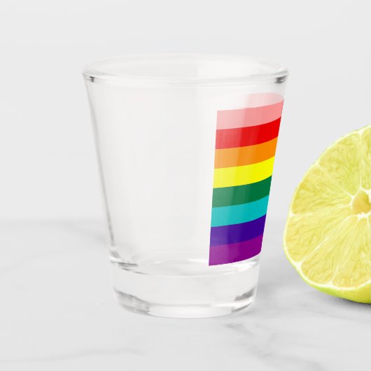 Verre A Shot Premier drapeau Rainbow Pride (Gauche)