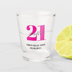 Verre A Shot Premier Shot Légal pour les 21 ans d'anniversaire