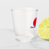 Verre A Shot Prenez la pilule rouge Oval Sticker (Gauche)