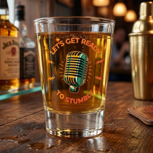 Verre A Shot Préparons-nous à trébucher