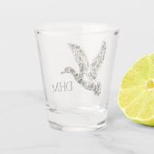 Verre A Shot Preppy Camouflage Mallard Duck Monogram (Dos)