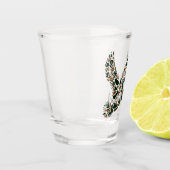 Verre A Shot Preppy Camouflage Mallard Duck Monogram (Gauche)