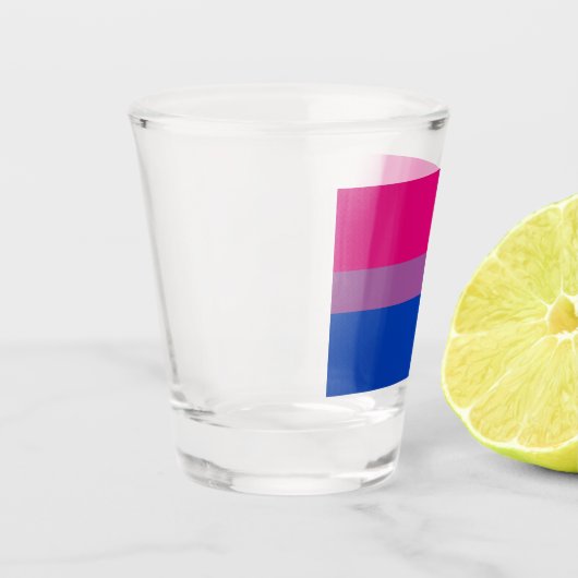 Verre A Shot Pride bisexuelle (Bi Drapeau) (Gauche)