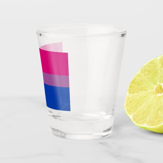 Verre A Shot Pride bisexuelle (Bi Drapeau) (Droite)