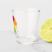 Verre A Shot Pride Lgbt Coeurs arc-en-ciel (Droite)